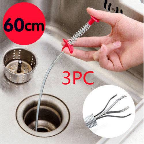 Sewer Dredge Spring Pipe - To Safely Clear Kitchen Sink Clogs Easily .