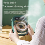 Air Conditioning Fan Quiet Cooling with Humidifier & Adjustable Speed.