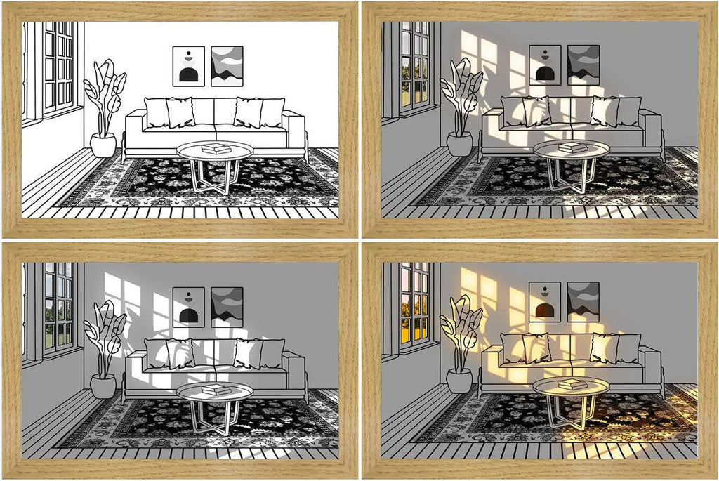 Illuminated Picture LED Wall Art Decorative Light Painting Modern Gift
