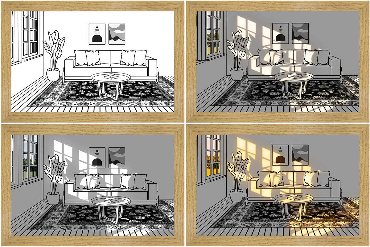 Illuminated Picture LED Wall Art Decorative Light Painting Modern Gift