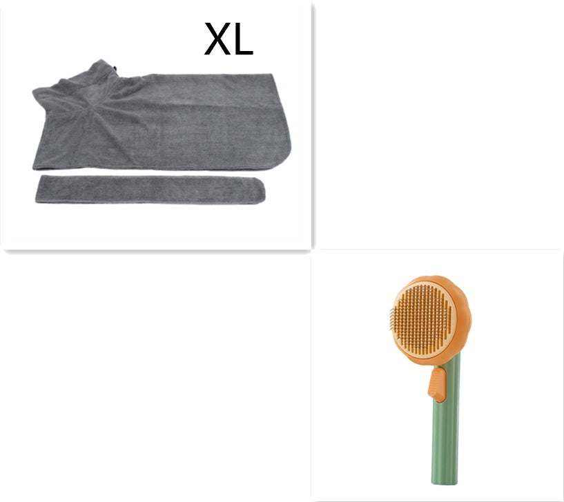 Pet Cat Brush -designed for   Hand-held Steel Wire Self-cleaning Comb.