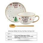 Ins Christmas Ceramic Cup --- The Safe Festive Ceramic Kitchen Gadgets