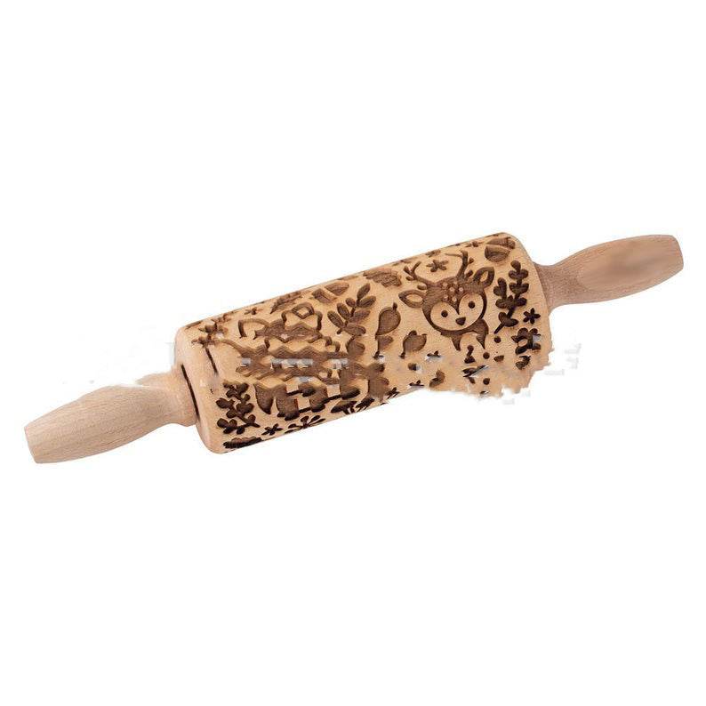 Christmas Cartoon Animal Head Dry Noodle Stick -- Safe Eating Gadgets.