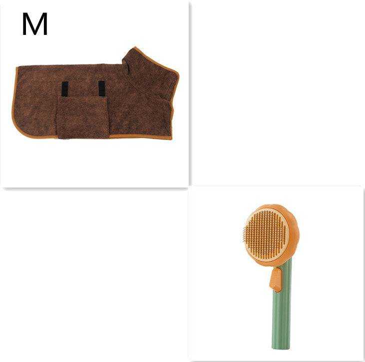 Pet Cat Brush -designed for   Hand-held Steel Wire Self-cleaning Comb.