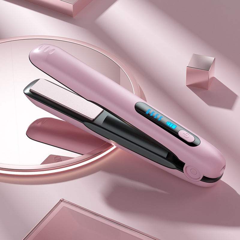 Wireless Hair Straightener Cordless Rechargeable Travel-Friendly Styl.
