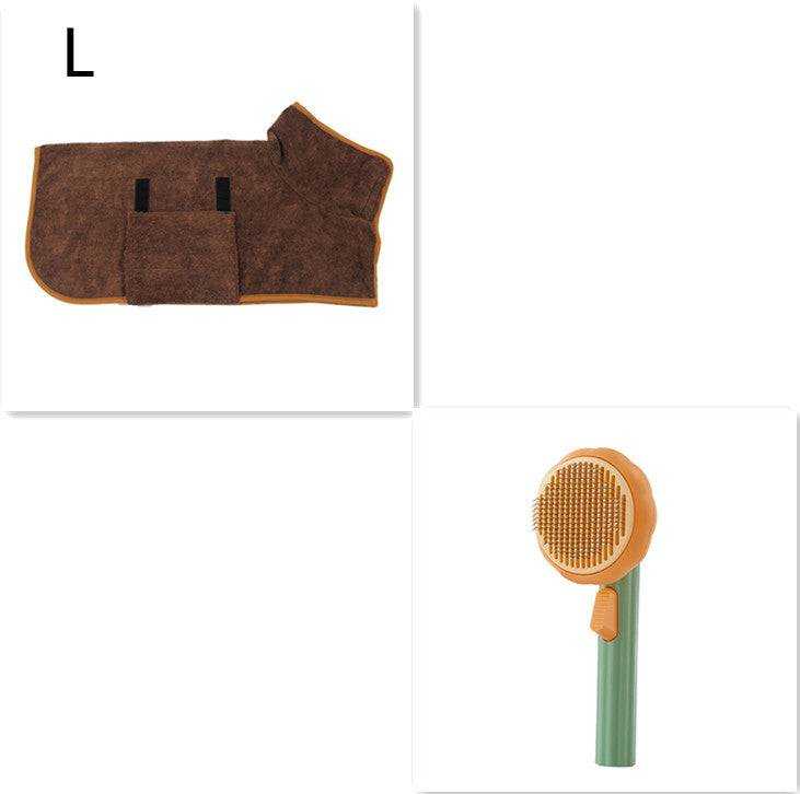 Pet Cat Brush -designed for   Hand-held Steel Wire Self-cleaning Comb.