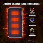 Sleeping Bag Heating Pad -- Durable USB Smart Cushion Winter Gadgets .