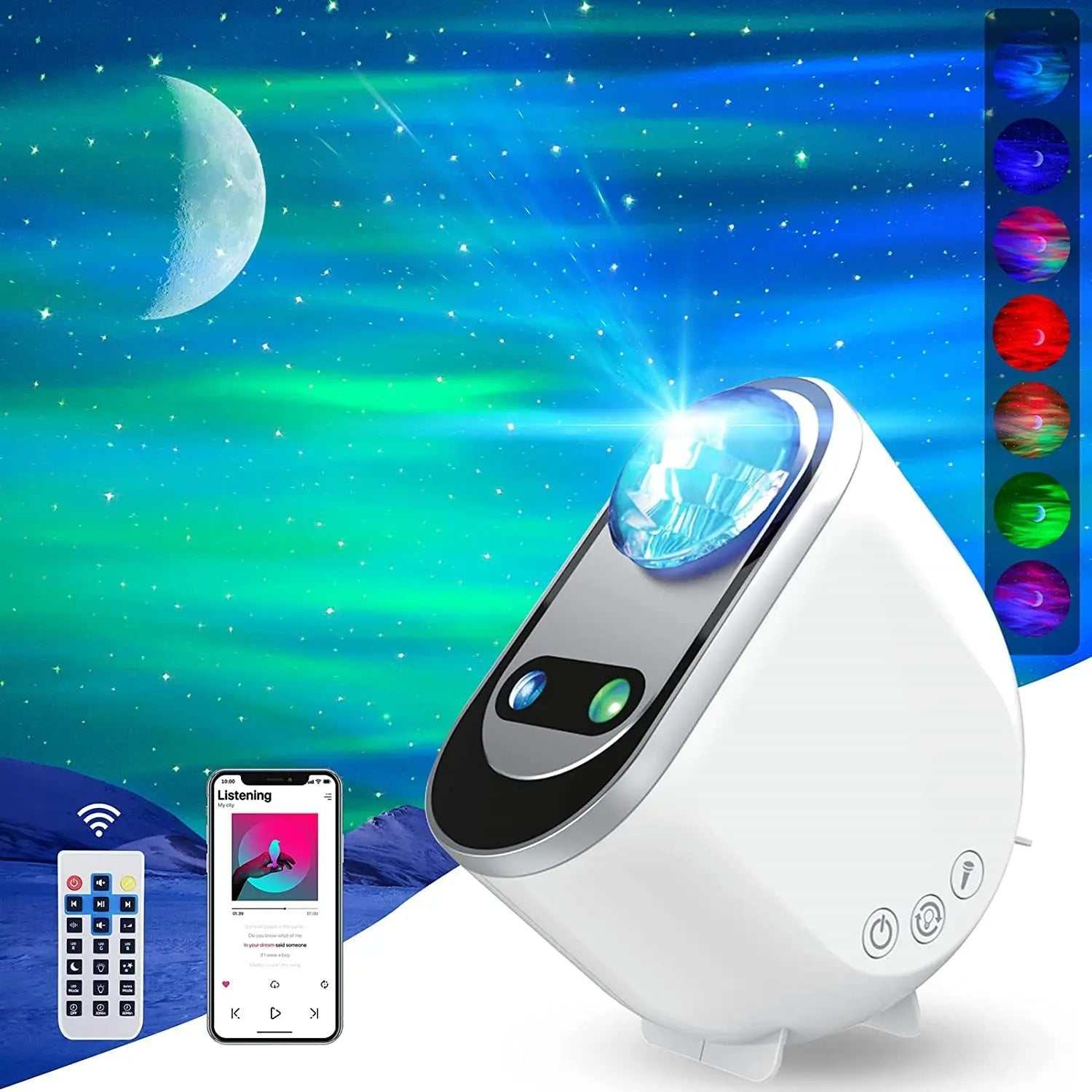 Aurora Borealis Starlight Projectors Relaxing Galaxy Light for Bedroom