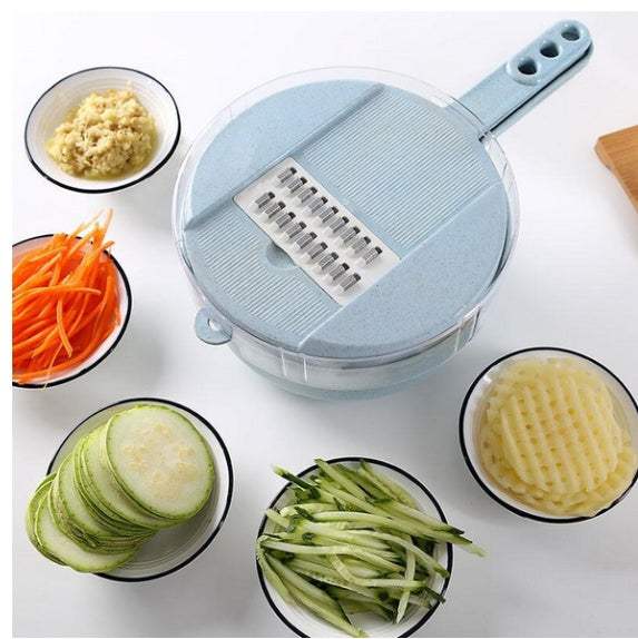 8 In 1 Mandoline Slicer -- Safe Versatile Vegetable and Fruit Cutter .