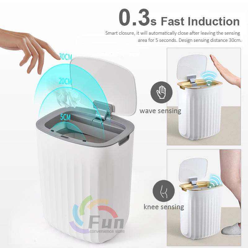 Smart Trash Can - Touchless Automatic Garbage Inductive Stylish Design