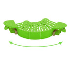Universal Silicone Clip-on Pan Pot Strainer - Space Saving & Durable .