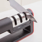 Professional Knife Sharpener - 3 Safe and Easy Stages Diamond Tools ..