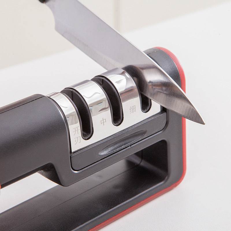 Professional Knife Sharpener - 3 Safe and Easy Stages Diamond Tools ..