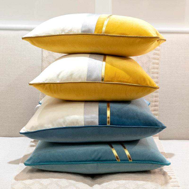 Light Luxury Pillow Enhance Velvet Home Cushion Nordic Style 45x45cm..