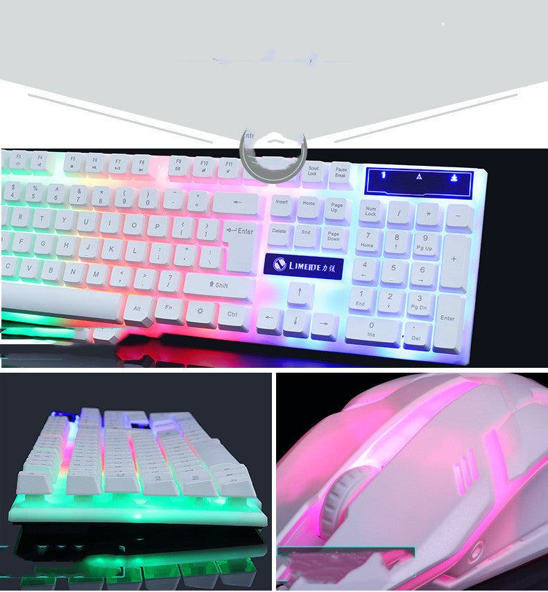 Limei GTX300 Keyboard and Mouse Set -Durable & Strong Glowing Game Kit
