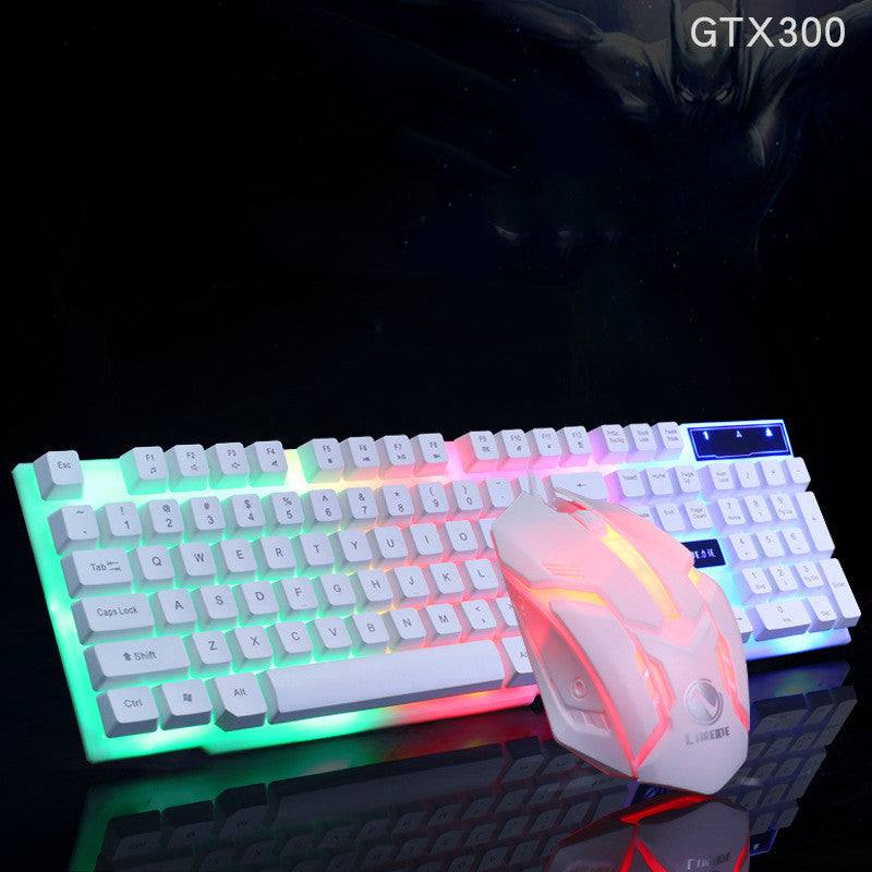 Limei GTX300 Keyboard and Mouse Set -Durable & Strong Glowing Game Kit