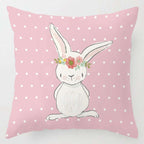 Cartoon Bunny Cushion - Cozy Decorative Cover | Home Textiles Décor...