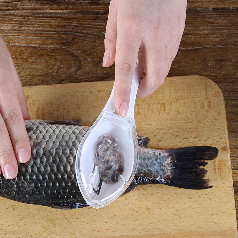 Fish Skin Brush - Easy & Safe Quick Disassembly Fish Scaler & Peeler .