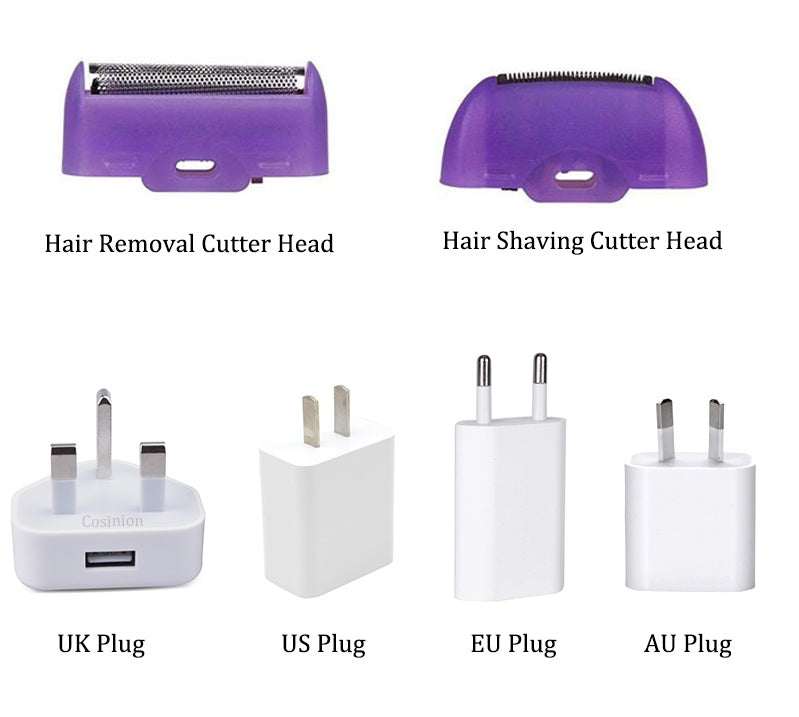 Induction Type Lady Hair Removal Device -- Painless Epilator Shaver ..