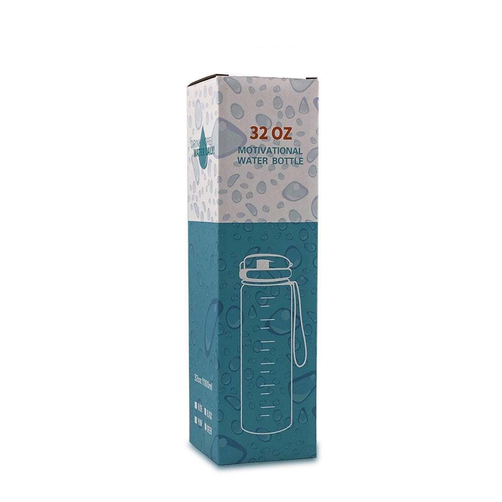 Tritan Water Bottle -- Comes With 1L Leakproof & Motivational Design .