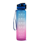Tritan Water Bottle -- Comes With 1L Leakproof & Motivational Design .