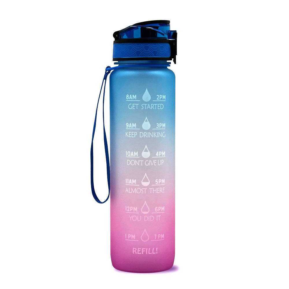 Tritan Water Bottle -- Comes With 1L Leakproof & Motivational Design .