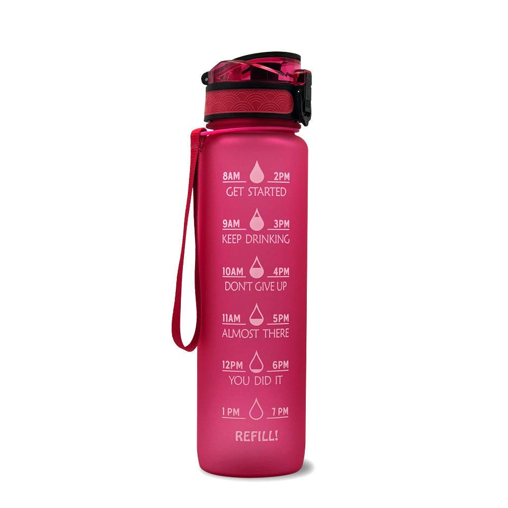 Tritan Water Bottle -- Comes With 1L Leakproof & Motivational Design .