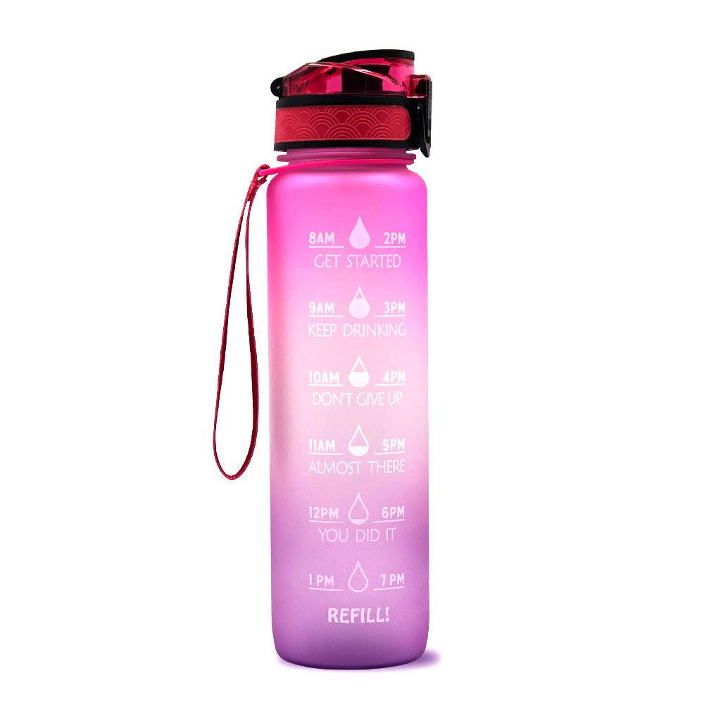 Tritan Water Bottle -- Comes With 1L Leakproof & Motivational Design .
