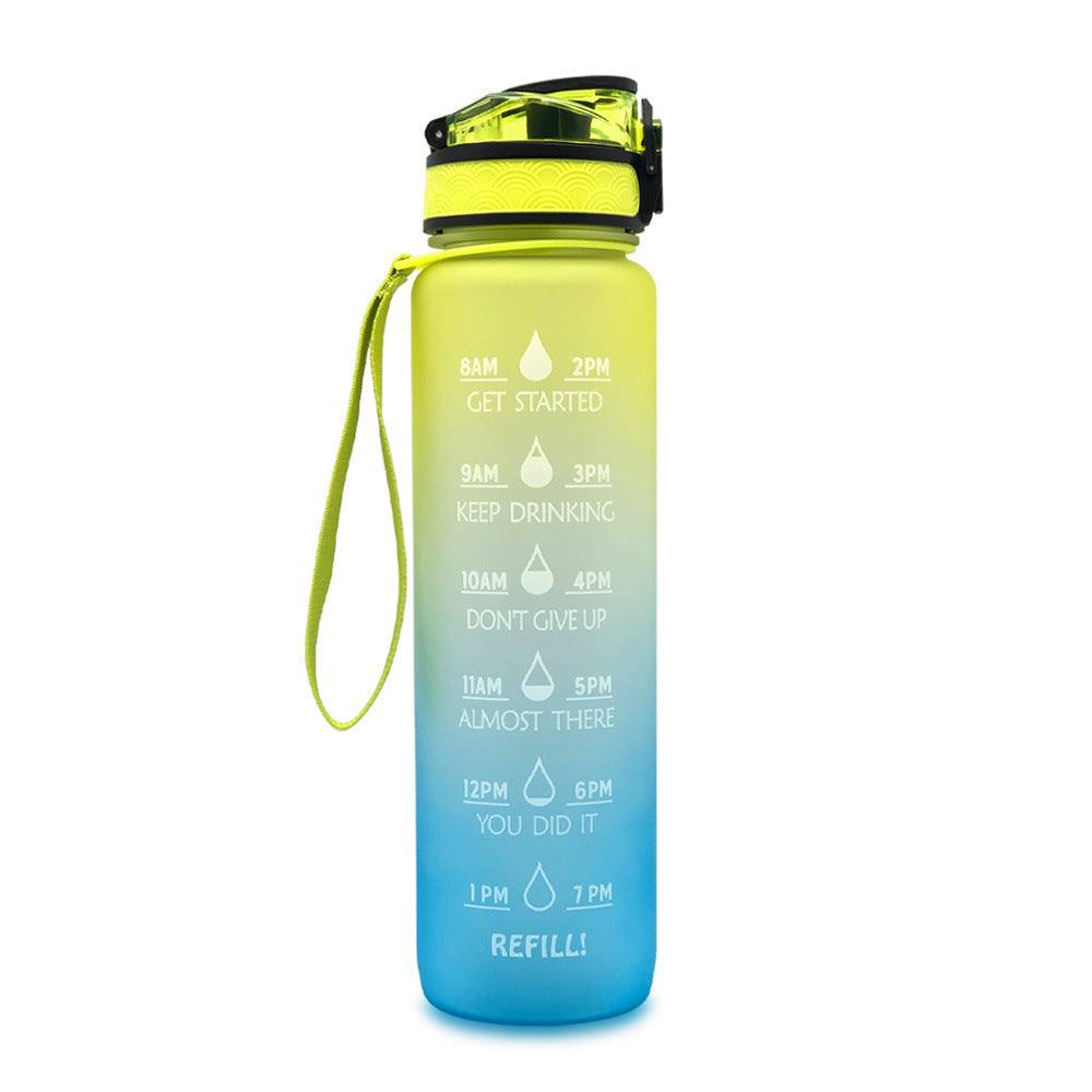 Tritan Water Bottle -- Comes With 1L Leakproof & Motivational Design .
