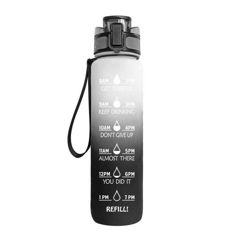 Tritan Water Bottle -- Comes With 1L Leakproof & Motivational Design .