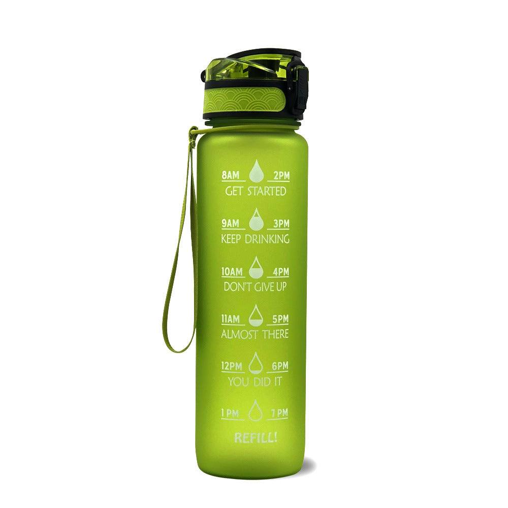 Tritan Water Bottle -- Comes With 1L Leakproof & Motivational Design .