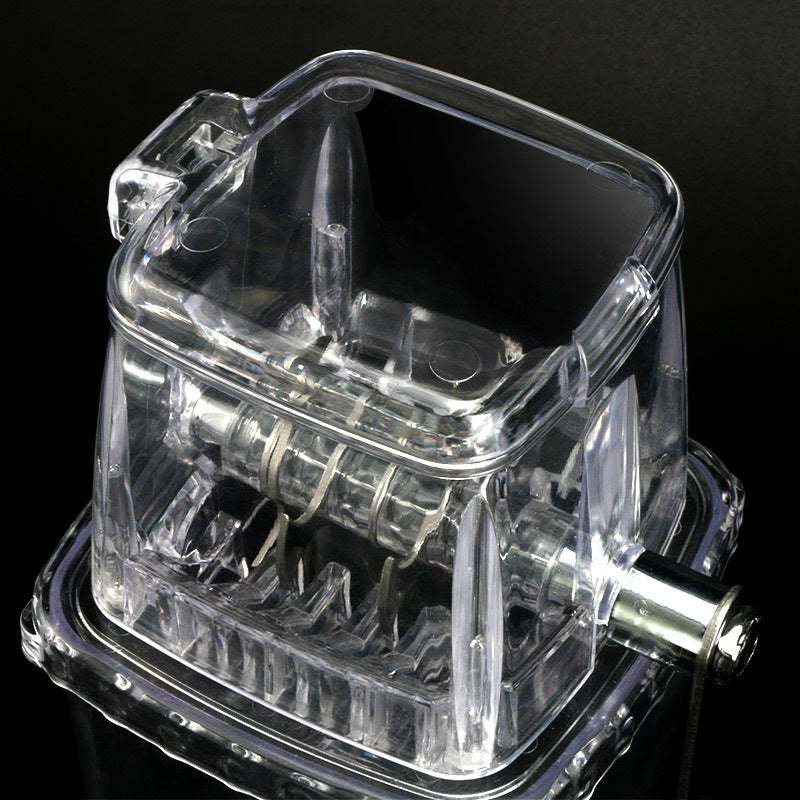 Household Multifunctional Small Manual Ice Crusher - with 2L Capacity.