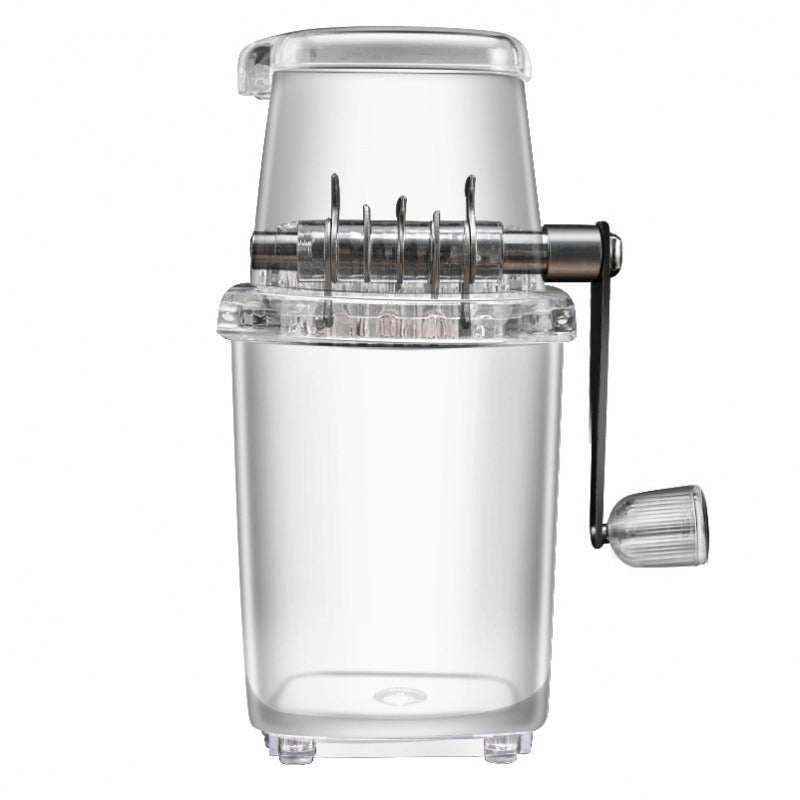 Household Multifunctional Small Manual Ice Crusher - with 2L Capacity.