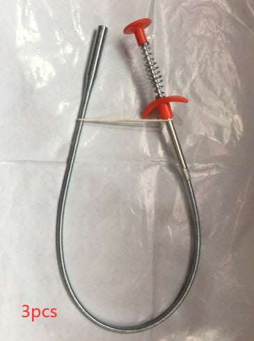 Sewer Dredge Spring Pipe - To Safely Clear Kitchen Sink Clogs Easily .