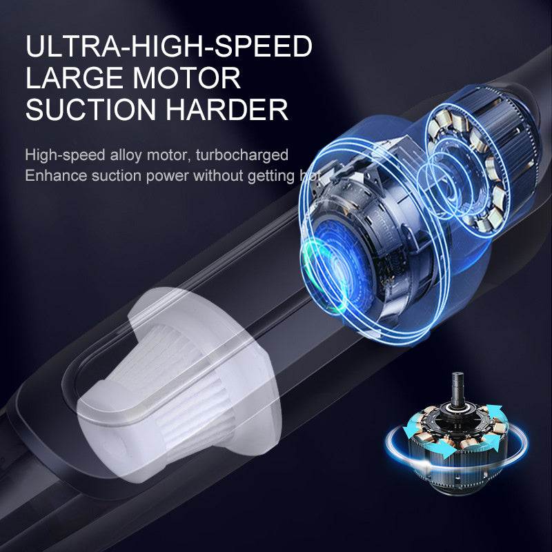 Cordless Handheld Vacuum --Strong Cleaner Suction for Home and Car Use