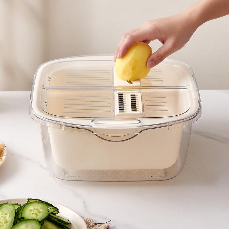 Double Deck Drain Basket --- The Safe Household Storage, easy to use .
