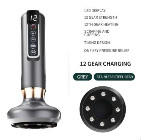 Electric Vacuum Cupping Massager ---For Anti-Cellulite Body Suction ..
