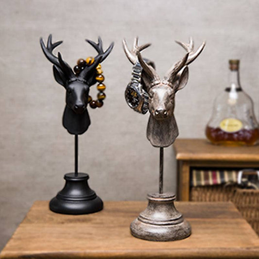 Natural resin animal sculptures for home decoration, stylish and elegantly designed.
