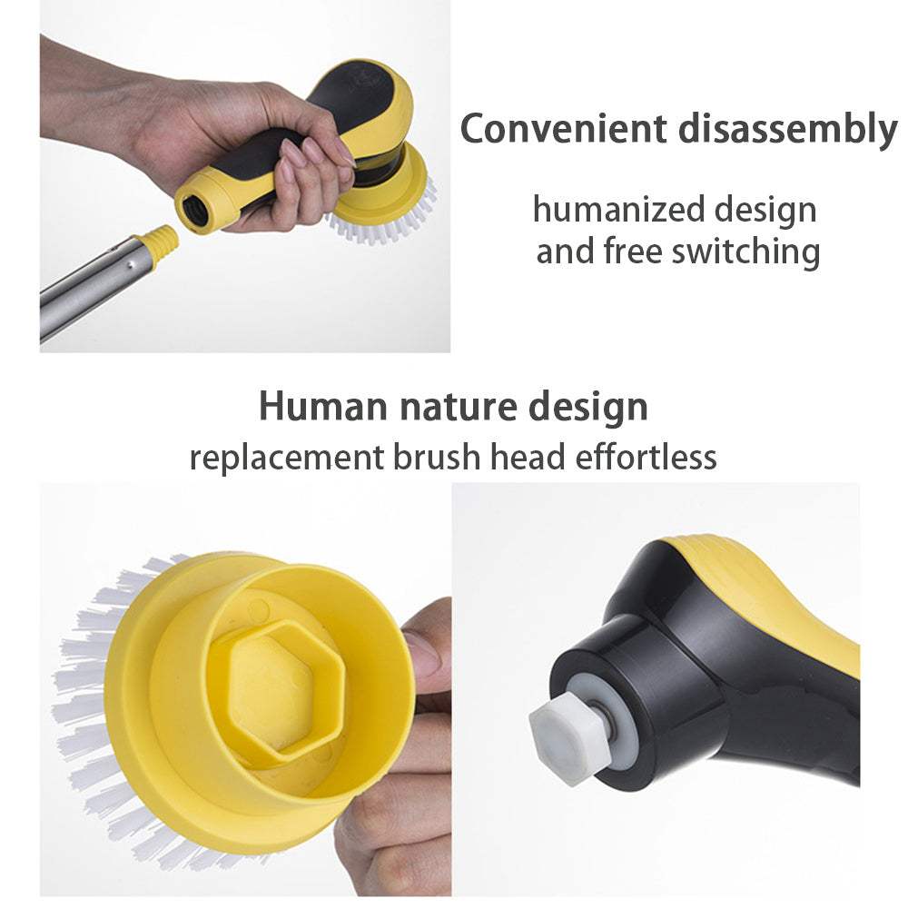 Electric Spin Scrubber Powerful Cordless Cleaning Brush for Bathroom..