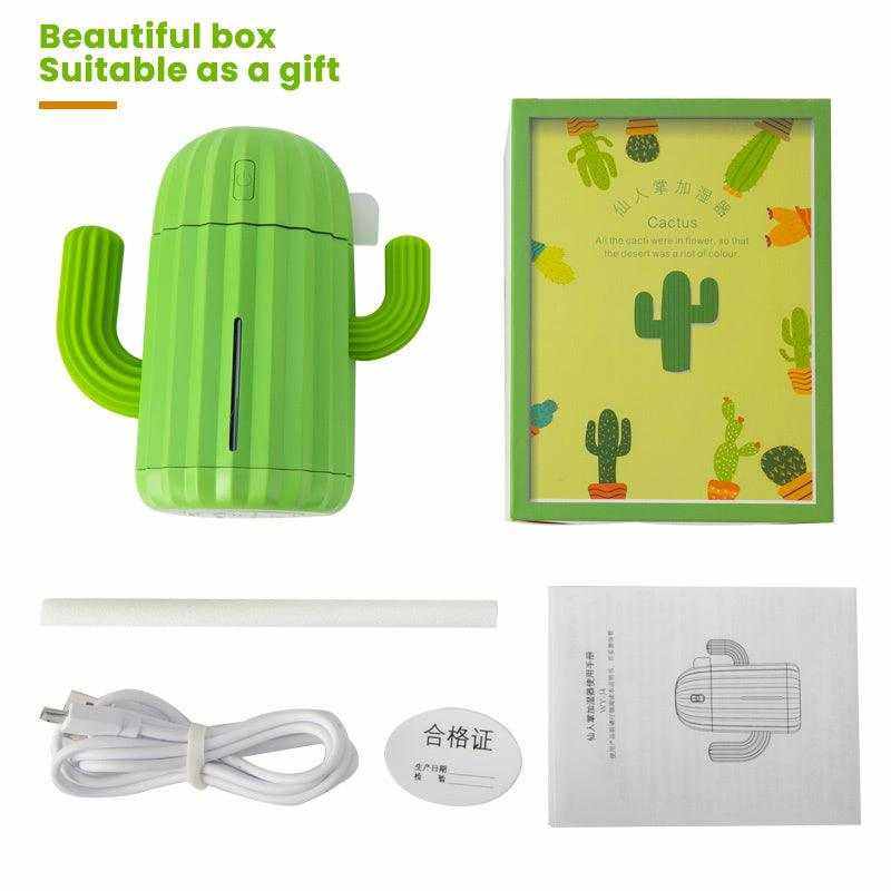 Cactus Wireless Humidifier Portable USB Cool Mist Air Diffuser for Hom
