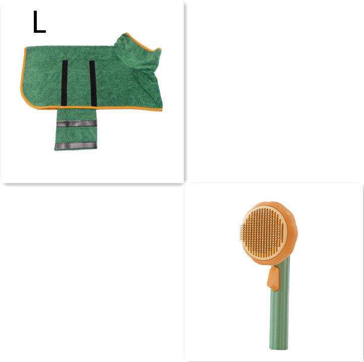 Pet Cat Brush -designed for   Hand-held Steel Wire Self-cleaning Comb.