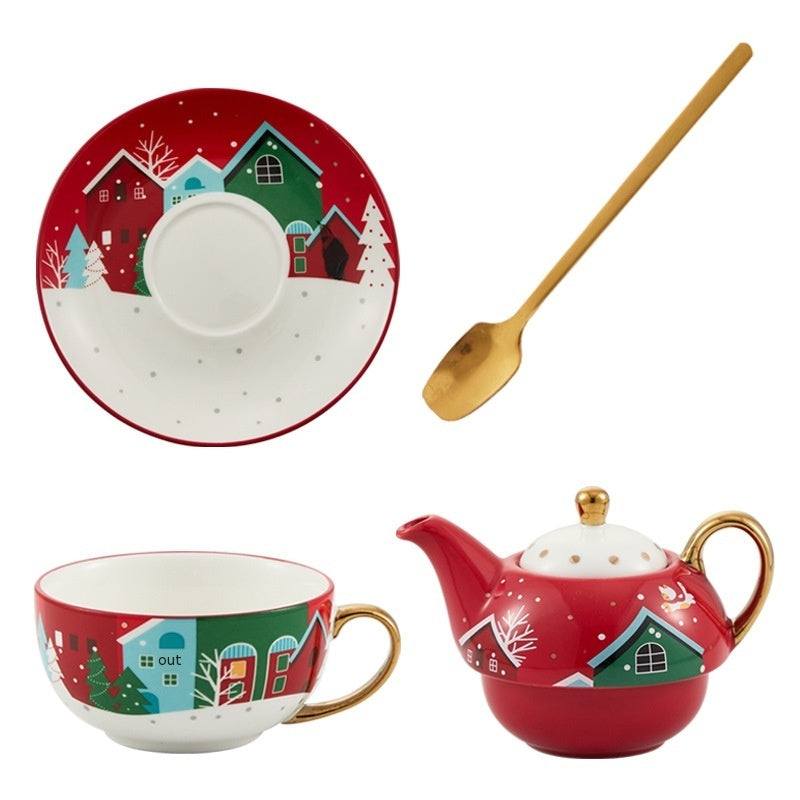 Ins Christmas Ceramic Cup --- The Safe Festive Ceramic Kitchen Gadgets