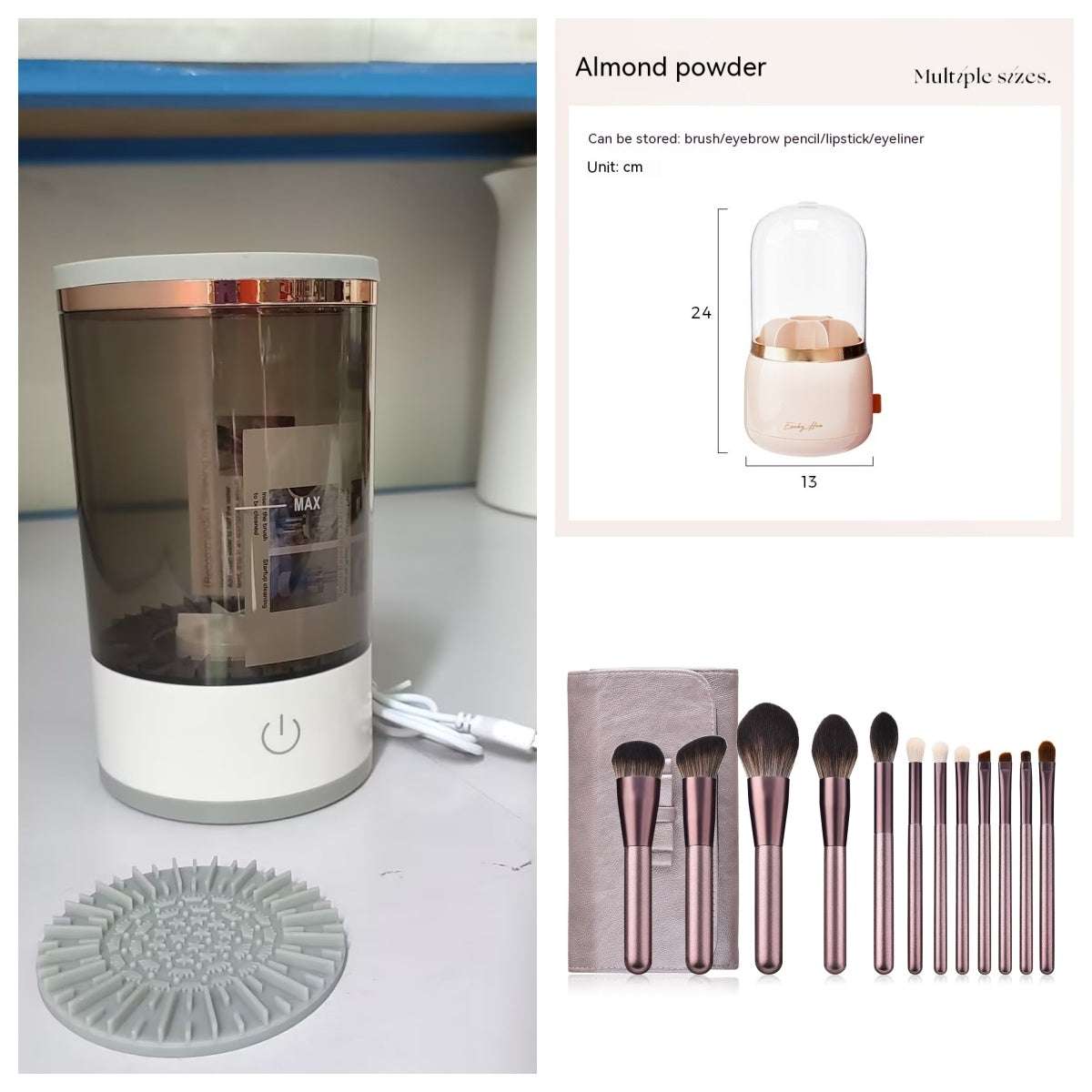 Women Eye Shadow Brush Cleaner - is a Portable Electric Makeup Tool...
