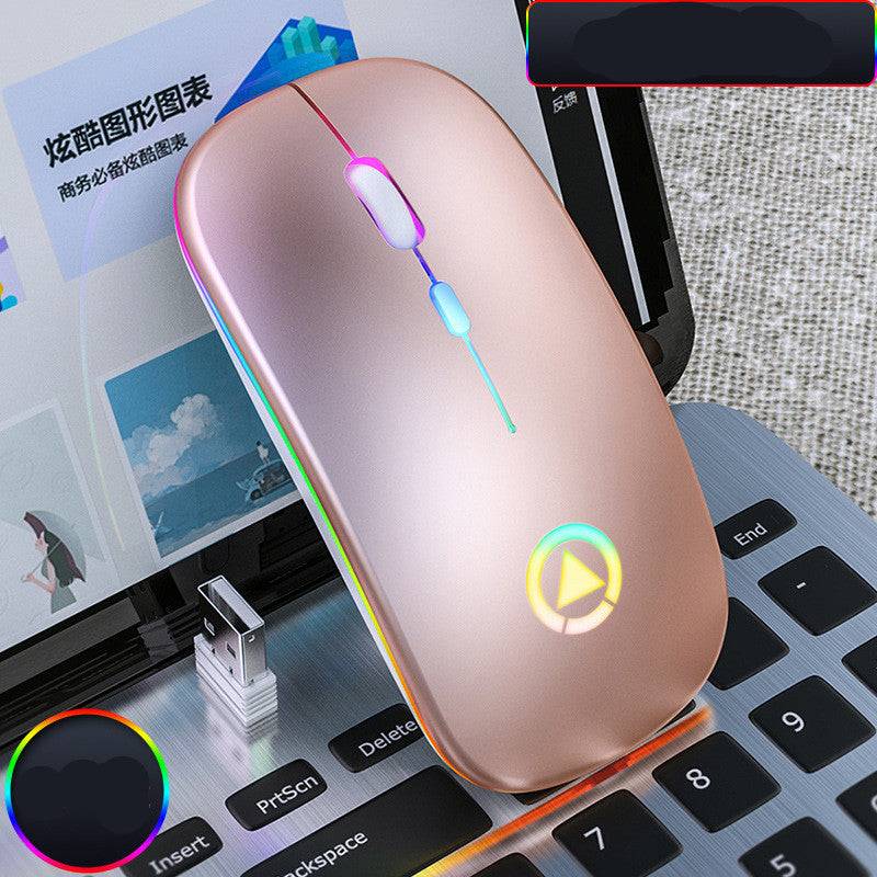 Wireless charging Bluetooth mouse - with a sleek  Ultimate Efficiency.