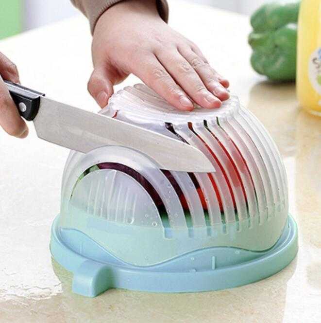 Creative Salad Cutter - Safe and Easily Cut Fruits & Vegetables Safely