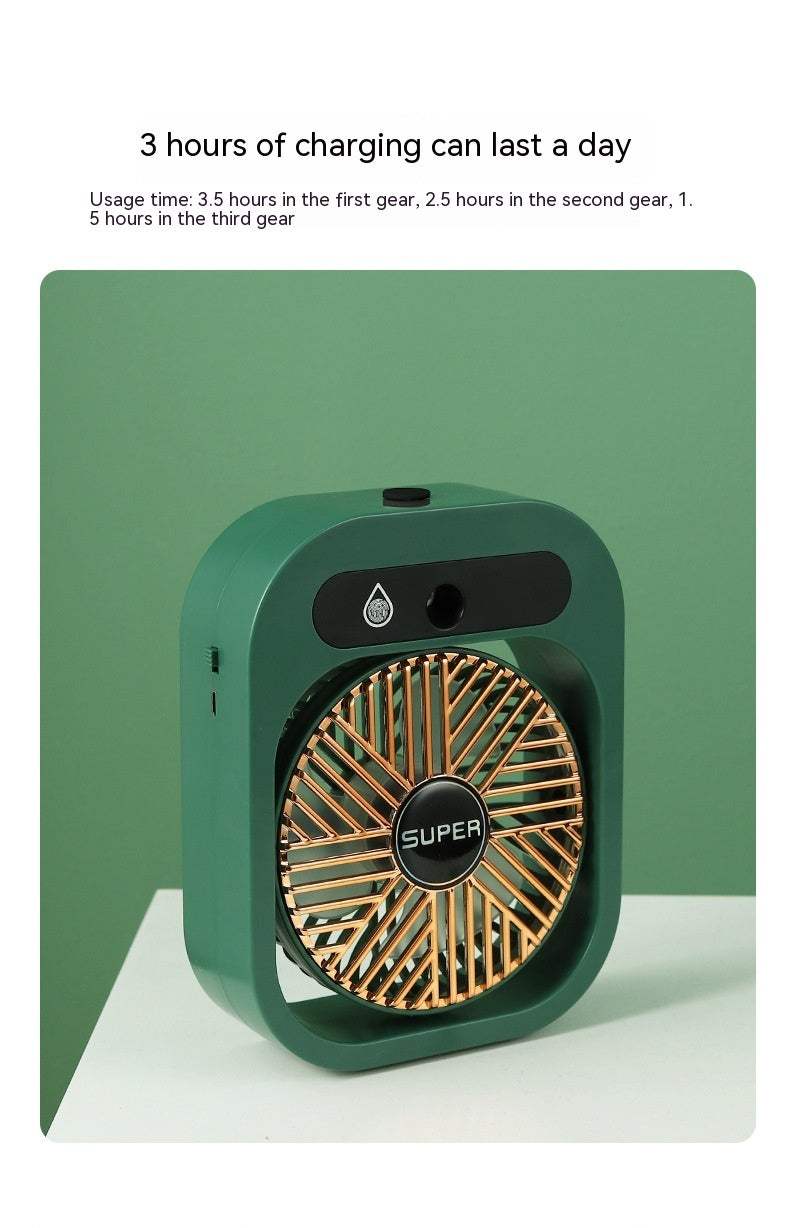 Air Conditioning Fan Quiet Cooling with Humidifier & Adjustable Speed.