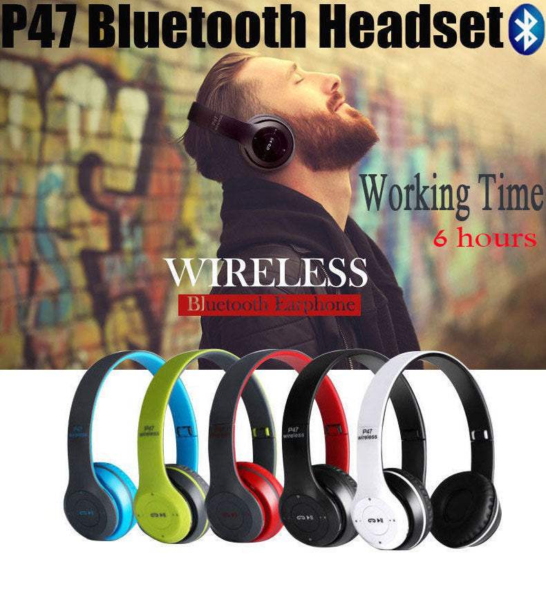 P47 Wireless Gaming Headset - Strong, Bluetooth 4.1, Stereo Sound.....