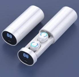 Wireless Dual Ear Wireless Bluetooth Headset with Charging Case Chip..