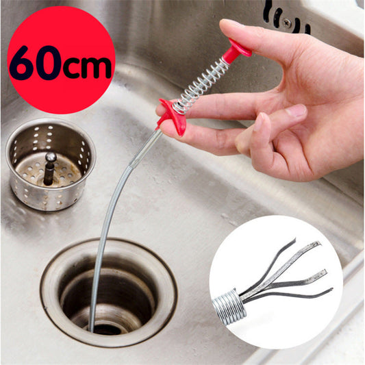 60CM sewer dredge spring pipe tool for unclogging sinks.