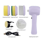 Electric Cleaning Brush -- The Safe 4 In 1 Cordless Spinning Scrubber.